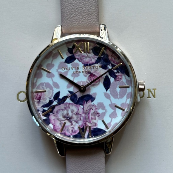 Olivia Burton Watch With 34mm Floral Face & Pink Band main image 8